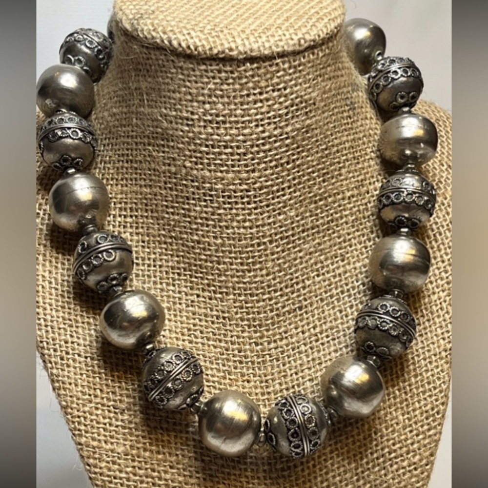 Custom silver plated costume vintage jewelry from Turkey.